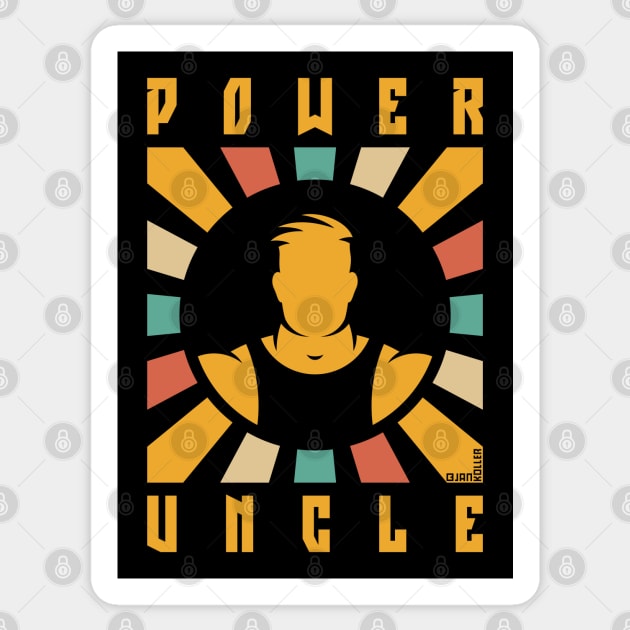 Power Uncle (Rays / 4C) Sticker by MrFaulbaum